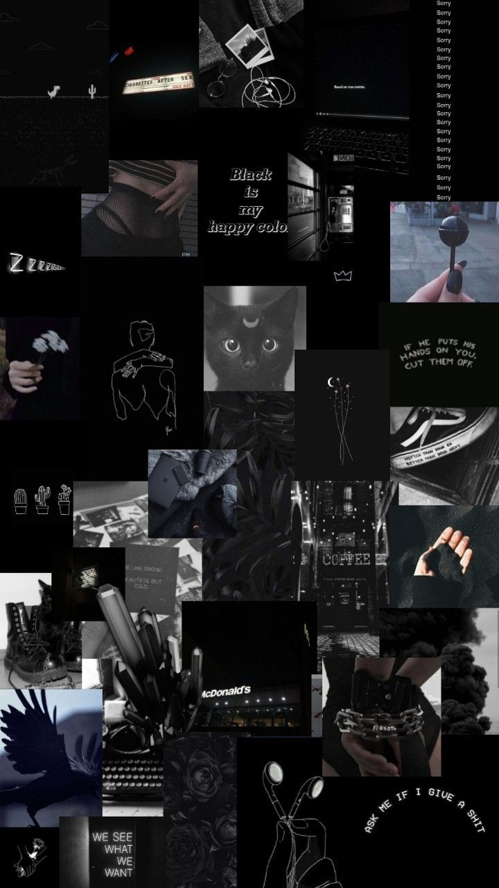 a collage of black and white images