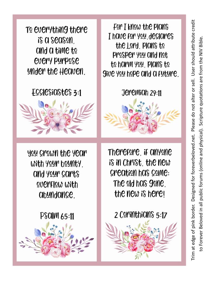 New year verses, Scripture printables, Verses for cards