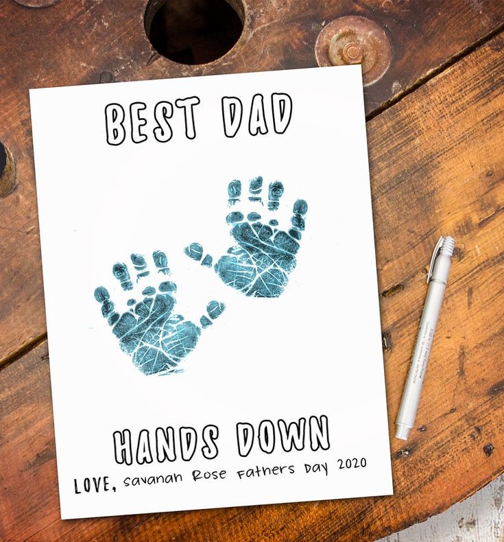 Best Dad Hands Down Printable