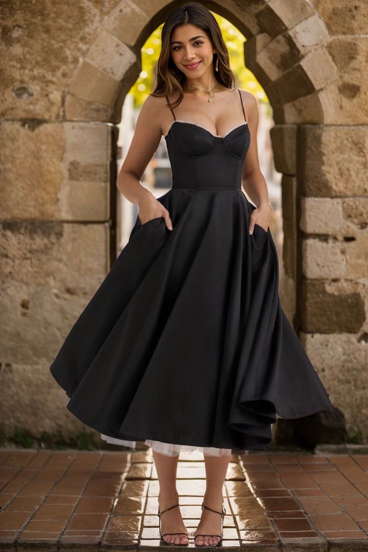 Olivia Mark - Seductive Halter Neck Maxi Dress with Mesh Detailing and Flowy Skirt - Formal Evening Gown Black Flare Dress, Tail Dress, Formal Evening Gown, Halter Neck Maxi Dress, Dress Collar, Camisole Dress, Dress Pin, Lace Camisole, Tea Length Dresses