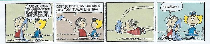 a cartoon strip with two men talking to each other