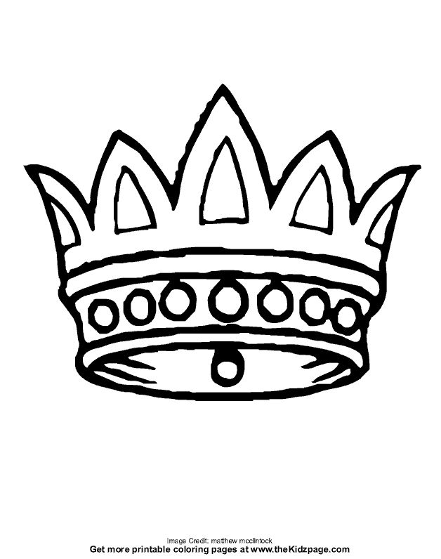 a black and white drawing of a crown