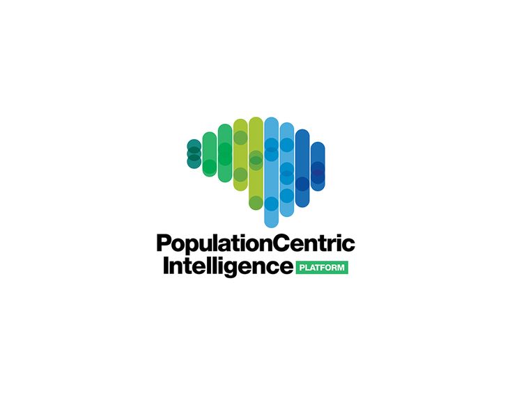 the logo for population centric's intelligent platform