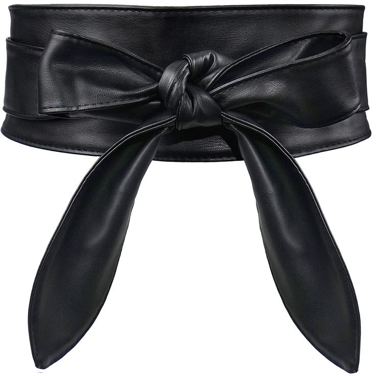 PRICES MAY VARY. Material: This wrap belts made of pu leather, is very soft to wear, durable for long time using. Size: Suitable for waist size for 19.7"-25.6"/25.6"-31.5"/31.5"-39.4"/39.4"-47.2". This wide leather belt can better highlight your charm. Wide Wrap Belts for Women Dresses: This tie knot belt have a special design, a side hole is designed for you to thread the belt and wrap it, you can make a small neat knot, or a big long tail bow, vintage but stylish. It can be an essential access Elegant Faux Leather Corset Belt, Elegant Black Faux Leather Belt, Adjustable Leather Corset Belt For Party, Black Leather Corset Belt With Self Belt, Belts For Women Dresses, Wrap Belts, Knot Tie Dress, Belt For Dresses, Belts Vintage