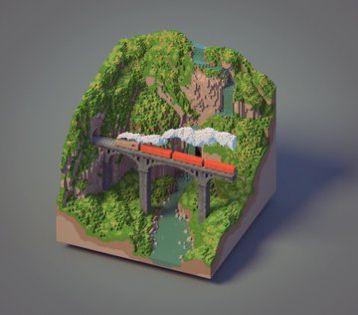 Pin by mighty_borlaug on Cubical Voxel Art | Minecraft architecture ...