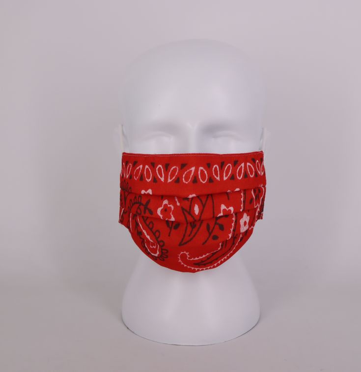 Red Bandana 100% cotton Fashion Mask, Red Bandana, Bandana Hairstyles, Face Covering, Novelty Print, Face Coverings, Fun Designs, Hair Ties, Sewing Ideas