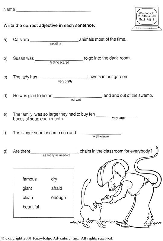 Language Worksheets For 2nd Grade