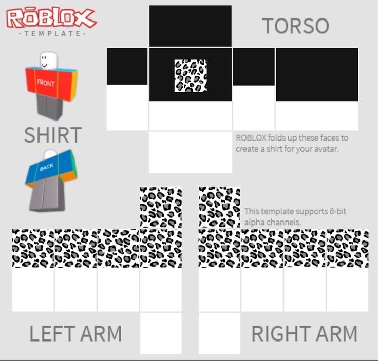 Roblox Black Shirt Template