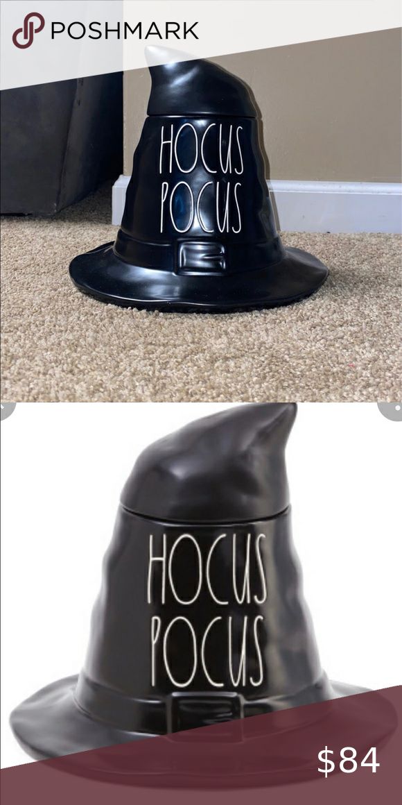 Rae Dunn Hocus Pocus Witch Hat NWT Hocus Pocus Witches, Hocus Pocus, Witch Hat, Halloween Decor, Halloween Decorations, Witch, Halloween, Tags, Hats