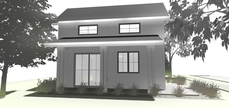 Plan 62571DJ: Teeny Tiny House Plan with Bedroom Loft | Maison