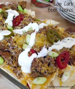 Low Carb Yum - These beefy nachos really hit the spot. Leave out the ...