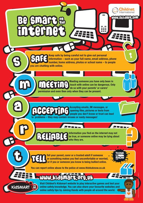 a poster with instructions on how to use the internet for kids's learning and entertainment