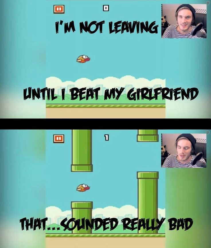 an image of the same video game being played in different languages, with caption that reads i'm not leaving until beat my girlfriend that sound really bad