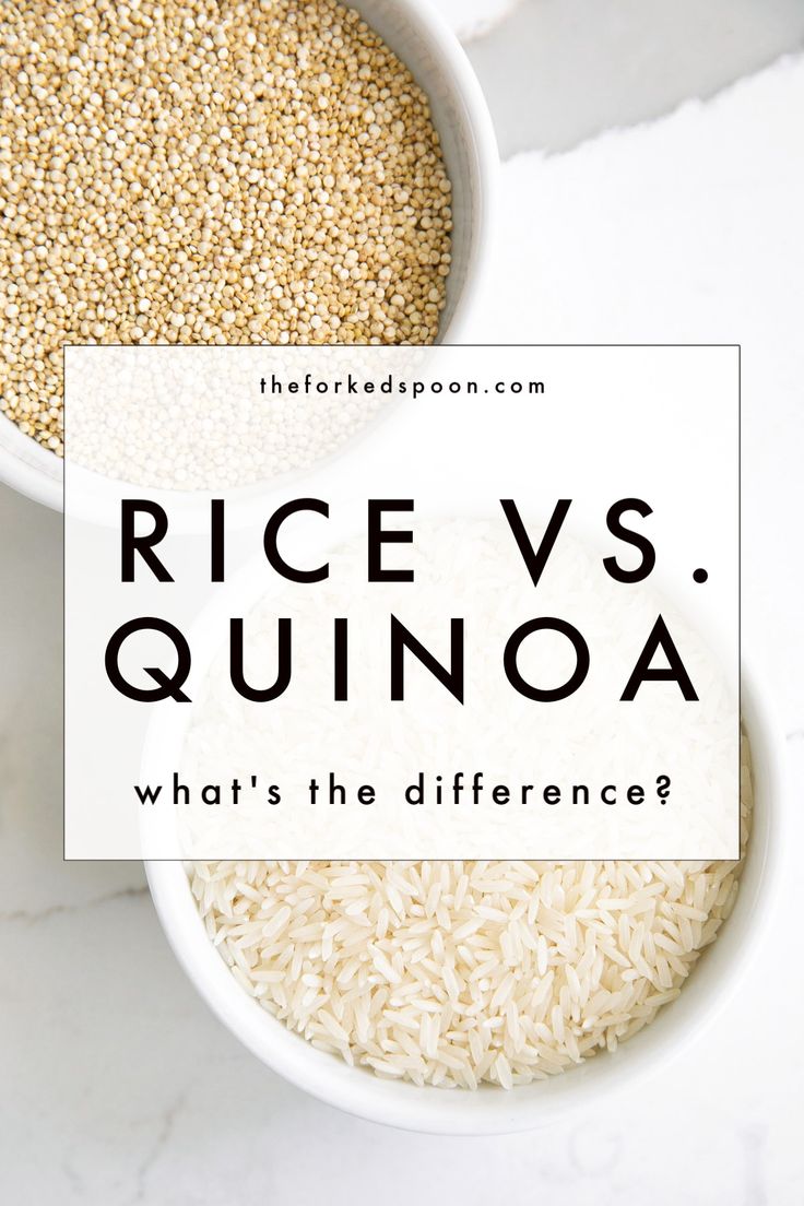 rice vs quinoa what's the differences?