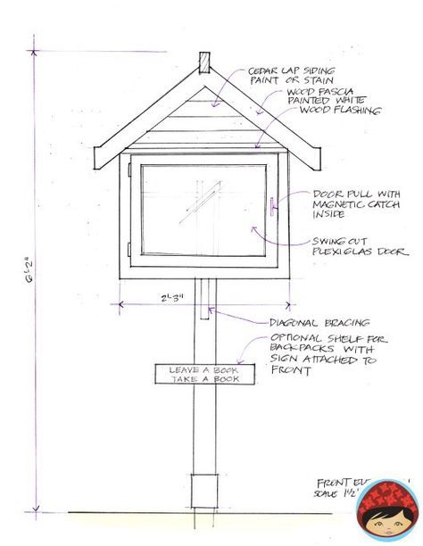 a drawing of a birdhouse with measurements for the roof and side walls, along with instructions on how to build it