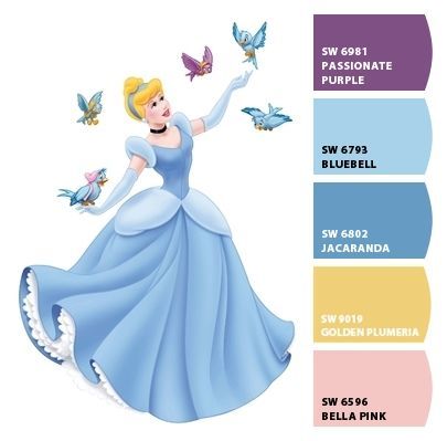 cinderella disney colors | Disney colors, Disney princess colors ...