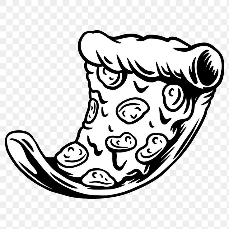 Pizza drawing style sticker design element | free image by rawpixel.com ...