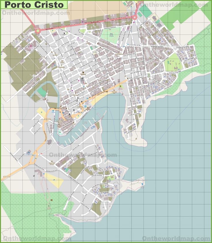 a map of the city of porto, italy with all its streets and major roads