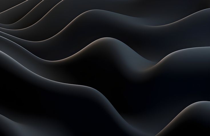 an abstract black background with wavy lines