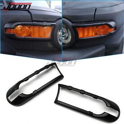 the front bumper light cover is shown in three different pictures, including an image of a car