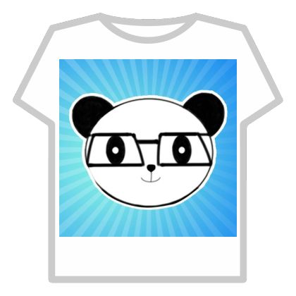 a t - shirt with a panda bear wearing glasses