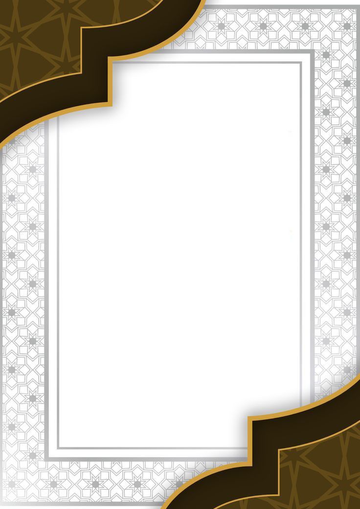 a white and brown background with an ornate border in the middle, on top of it