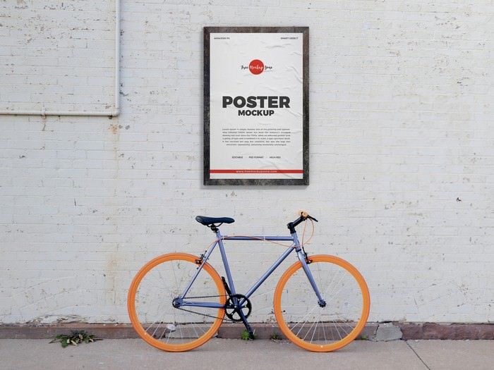 Download 15 Best Bicycle Mockups Templates For Effective Marketing 2019 Poster Mockup Mockup Design Poster Mockup Psd