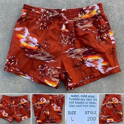 vintage swim shorts Hawaiian sunset theme Sahibs of Hawaii size L | eBay Sunset Theme, Hawaii Tiki, Hawaii Honolulu, Lighting Background, Mens Fashion Vintage, Hawaiian Sunset, Vintage Swim, Swim Bottoms, Honolulu