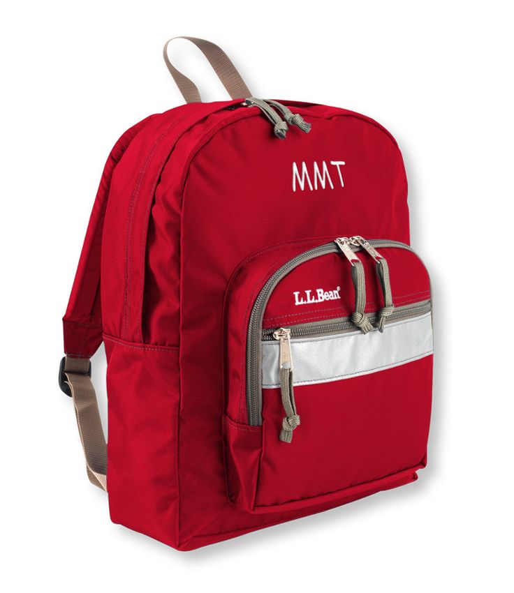 Junior Original Book Pack: School Backpacks | Free Shipping at L.L.Bean Ll Bean Backpack, Puppy Backpack, Mat Ideas, Chocolate Lab Puppies, Kindergarten Backpack, Monogram Backpack, Red Backpack, Nap Mat, Backpack Free