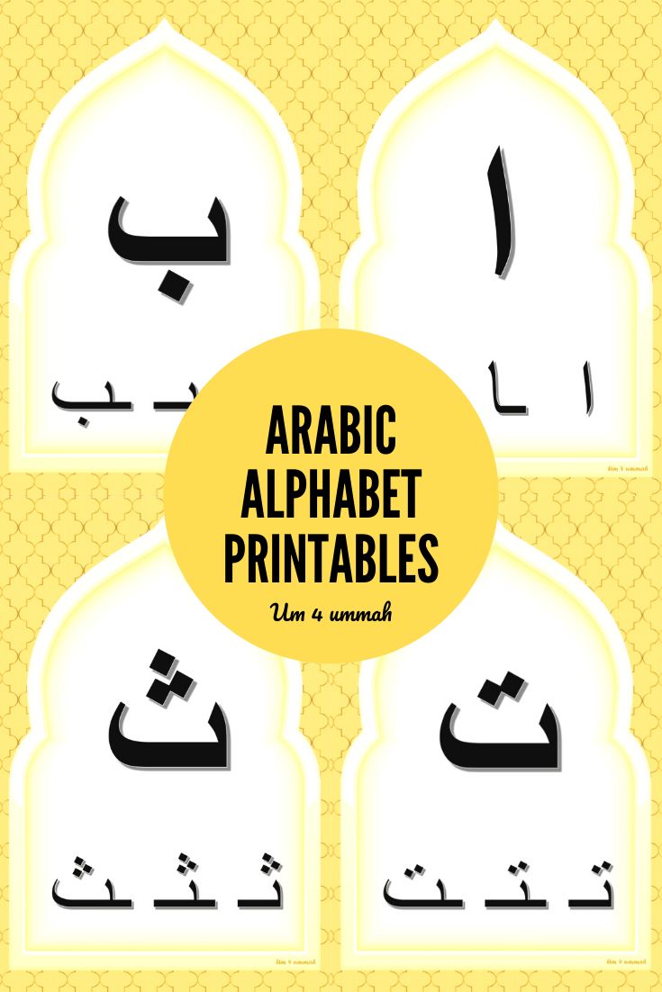 arabic alphabets and their meanings