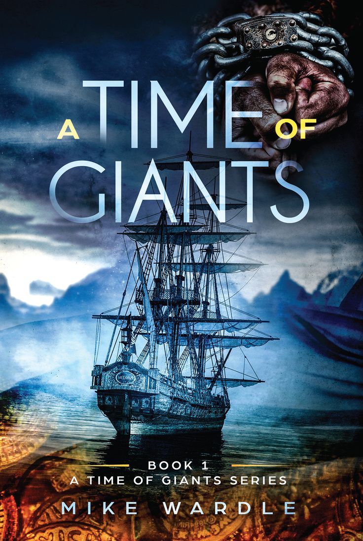 a book cover for a time of giants