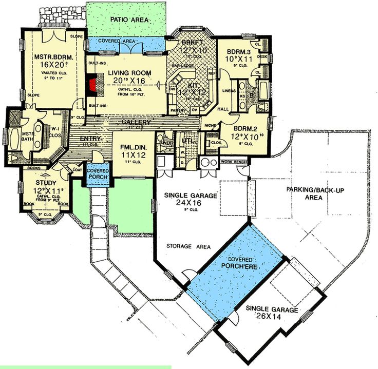 this is the floor plan for these luxury home plans, which include two master suites and three