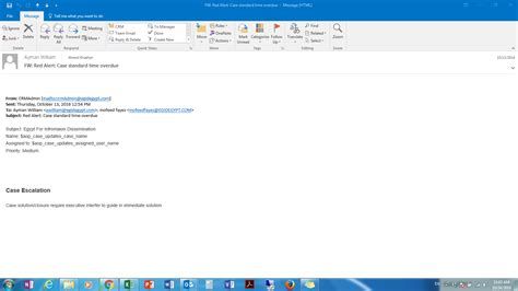Case Escalation Email Template At Pdftemplate | Email templates ...