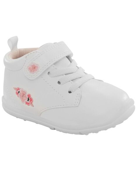 Designed with padded insoles and easy on design, these super cute shoes are perfect for baby. Born Shoes, Baby Girl Accessories, Carters Baby, Baby Sneakers, Activewear Sets, Shoe Size Conversion, Crib Shoes, Kids Outfits Girls, Cool Graphic Tees