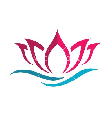 Beauty lotus flowers design logo template vector | Hoa sen, Hình ...