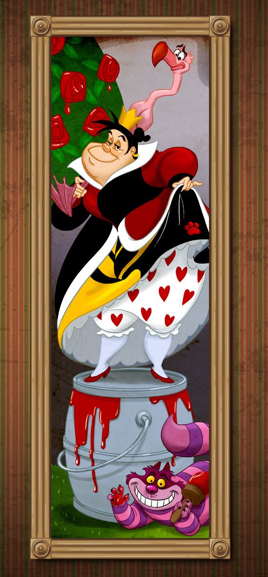 Disney Villains Take On Famous Roles In The Haunted Mansion Disney Villains Disney Art Disney Alice