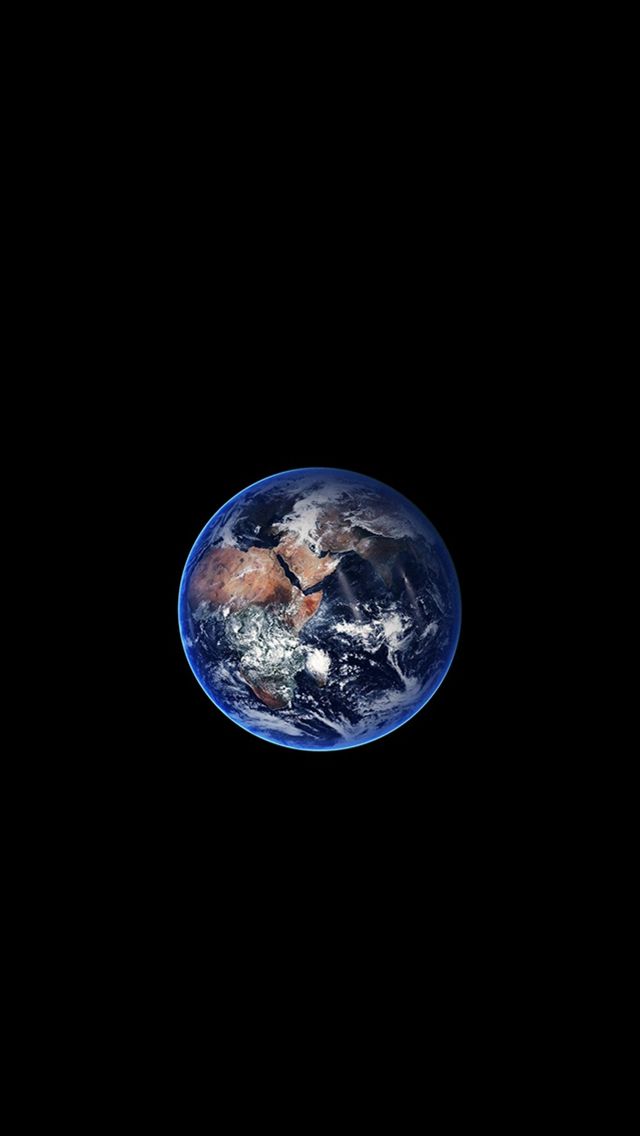 the earth as seen from space showing europe and africa on it's side, with dark background