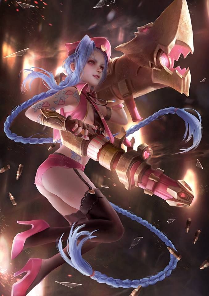 jinx | Tumblr Jinx Art, Drawing Kawaii, Jinx League Of Legends, I Accidentally, League Of Legends, Tell Me, We Heart It, Digital Art, Lost