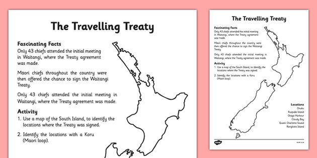 Waitangi Day Activity Sheet: The Travelling Treaty