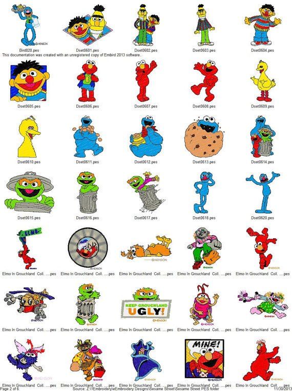 List Of Sesame Street Characters With Images