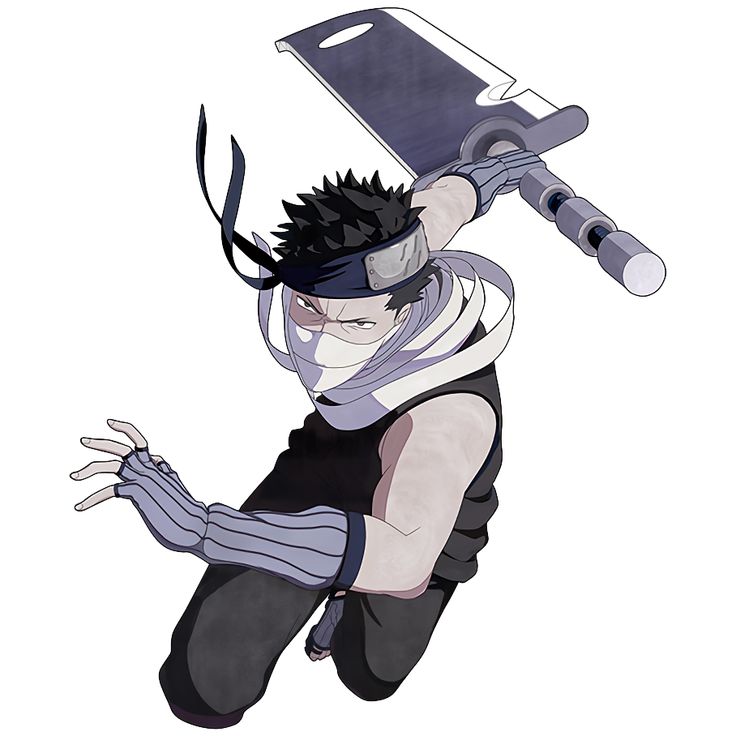 an anime character is jumping in the air with a cell phone on his head and arms