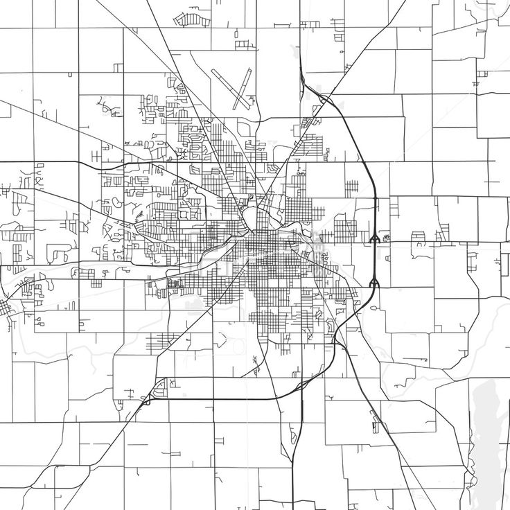 a black and white map of the city of denver, with lines drawn across it