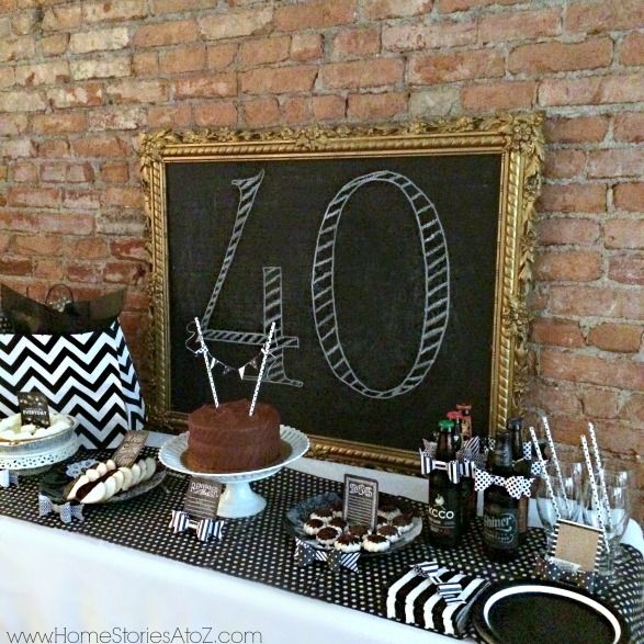 40th Birthday Party Idea for a Man | Home Stories A to Z | 40th ...