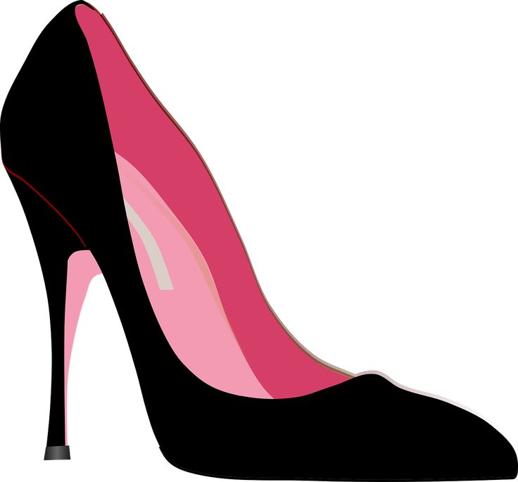 High-Heels, Stiletto, Shoe, Fashion, Black, Pink, Style Shoes Clipart, Pink High Heels, Theme Cake, Stiletto Shoes, Butterfly Cards, Pink Heels, Shoe Clips, Black High Heels, Free Clip Art