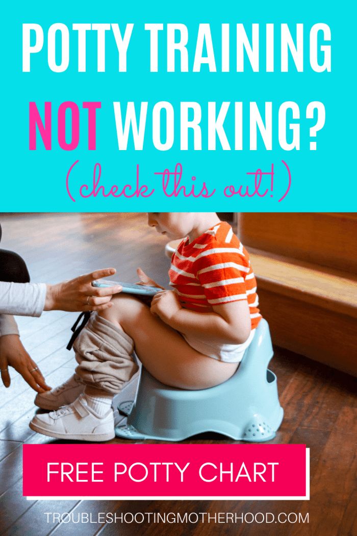 a woman sitting on a potty chair with the words potty training not working