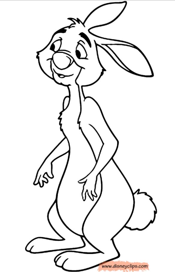 the rabbit from lorax coloring page