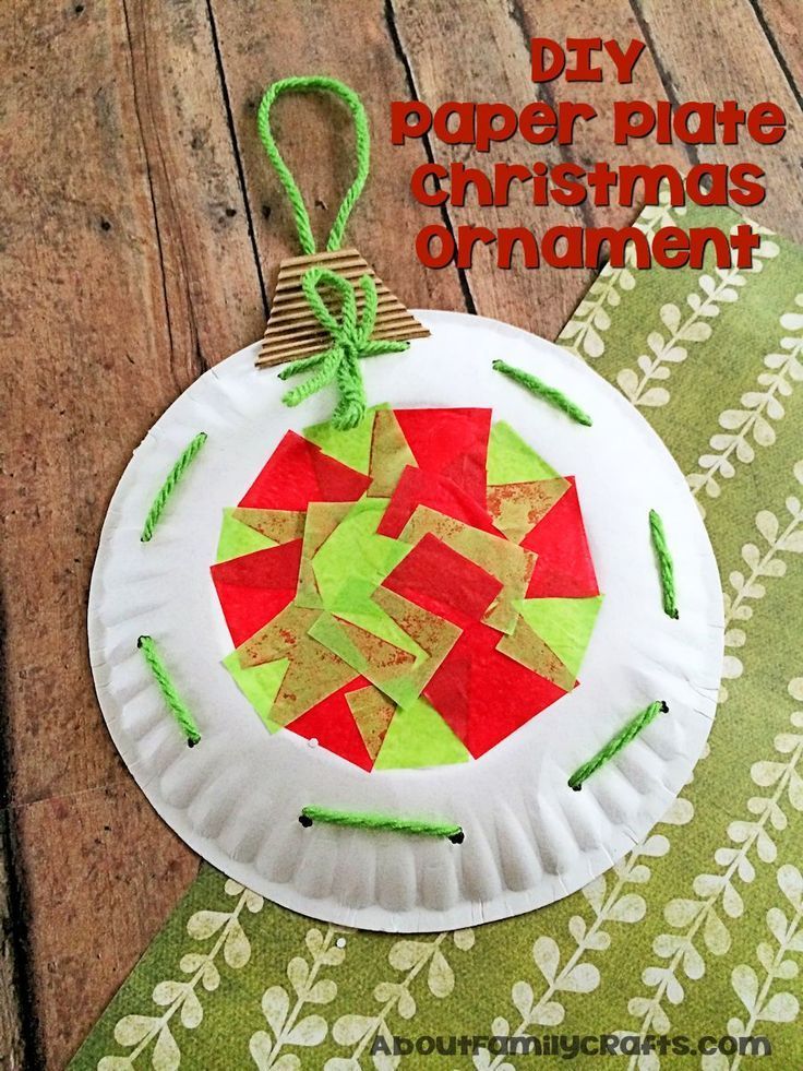 Paper Plate Christmas Ornament Decoration - Learn how to turn a paper ...