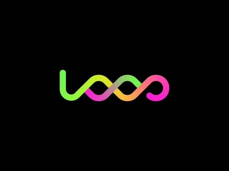 the letter u is made up of colorful lines and letters that appear to be intertwined