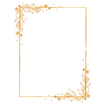 Gold Wedding Invitation Border Frame