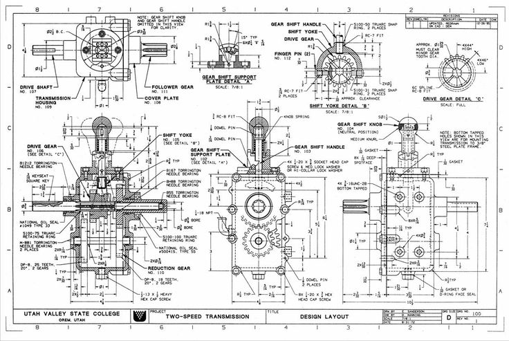 a blueprint drawing of an industrial machine